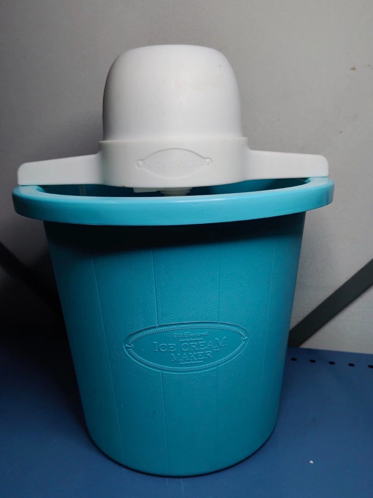 Nostalgia ICMP4BL 4qt Electric Ice Cream Maker - Blue