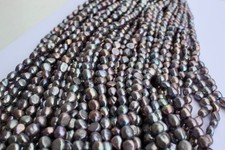 401 8-9 mm Barock echt Zuchtperlen Strang Süßwasser Perlen Schmuck Kette