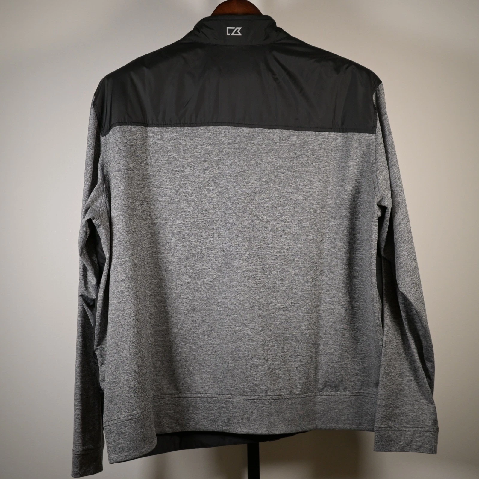 Cutter & Buck Mens XXXL Hybrid Full Zip Jacket Black Grey Kennametal Logo 3XL - product detail image 3