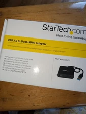 StarTech USB32HD2 USB 3.0 to Dual HDMI Adapter 4K External Display Converter NIB