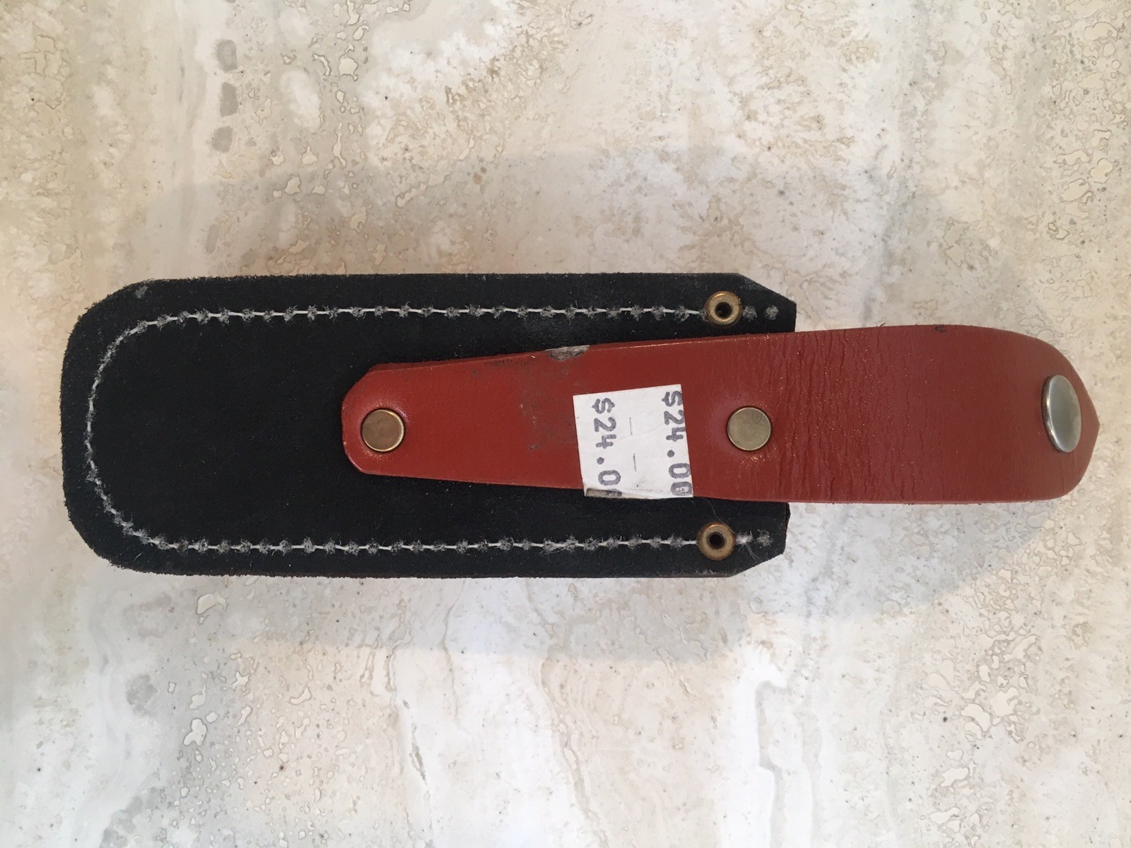 Leather Pocket Knife Belt Holder 5 X 2. New W Tags eBay