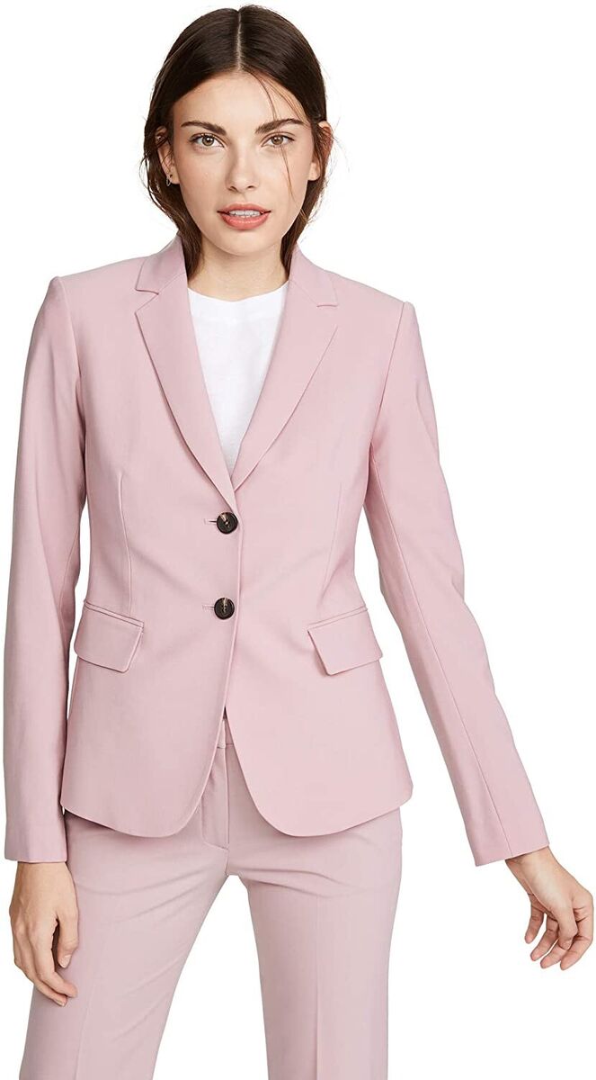 NWT Theory Carissa Wool Office Two-Button Blazer - Dusty NWT Theory Carissa Wool Office Two-Button Blazer - Dusty