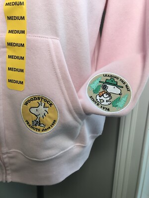 Peanuts Snoopy Woodstock Women's Full Zip Sweatshirt Hoodie