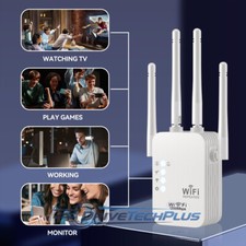 WiFi Range Extender Repeater Wireless Amplifier Router Signal Booster 1200Mbps