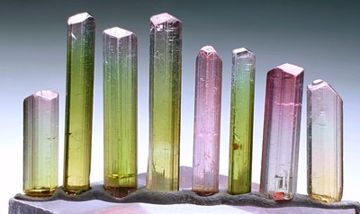 Saturated Multi Colour Terminated Tourmaline Crystal From Paprok Mine Afg
