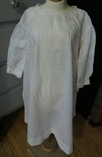 ANTIQUE LONGER Infant GOWN with Embroidery For Composition  BISQUE BABY DOLLS