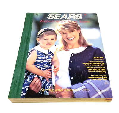 1995 Sears Canada Catalog Spring and Summer Hardcover Counter Book Unused