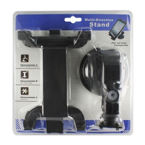 Reiko Phone Holder for Car iPad - Retail Packaging - Black - 第 2/8 張圖片