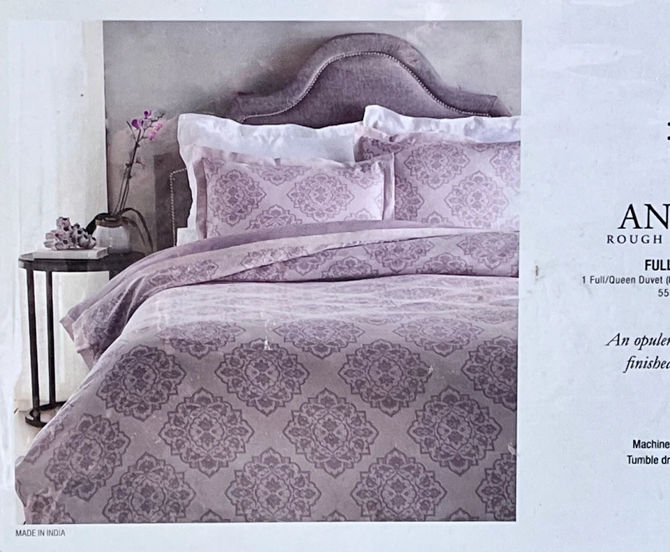 Surya ANNISTON LINEN / COTTON BLEND Duvet Cover Set - FULL / QUEEN 88'' X 92" - Image 3 of 4