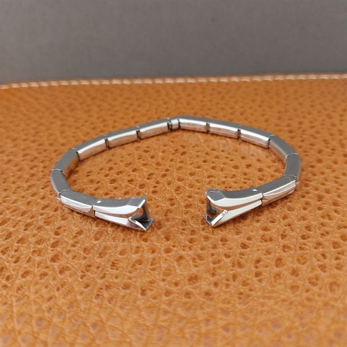 Vintage 1950s Gemex Ladies 14k White Gold-Filled Cocktail Watch Band nos Unused - Picture 2 of 9