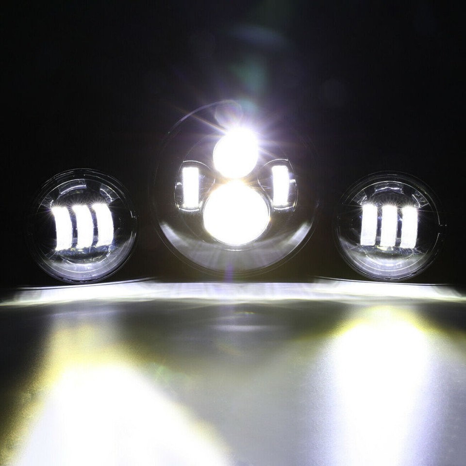 Phare LED 7 Pouces Pour Yamaha Royal Star Venture XVZ1300 - Projecteur Scellé 6000K 85W