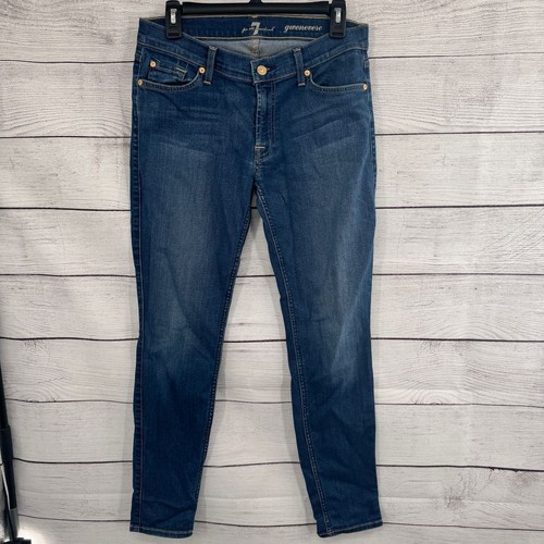 7 For All Mankind Women's Gwenevere Super Skinny Jean – Twinkling Nightfall Wash - View #6