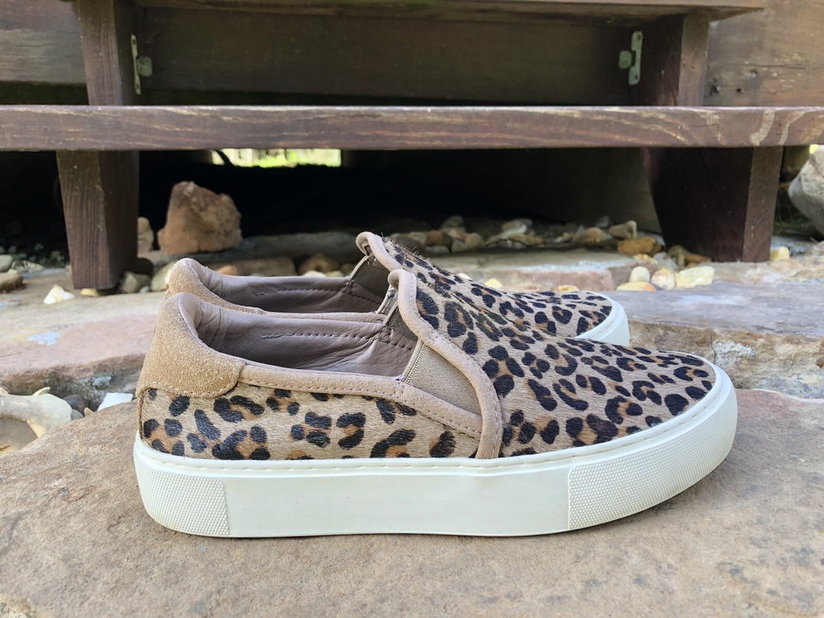 Ugg Jass Exotic Sneakers Shoes Brown Leopard Print Slip On Womens