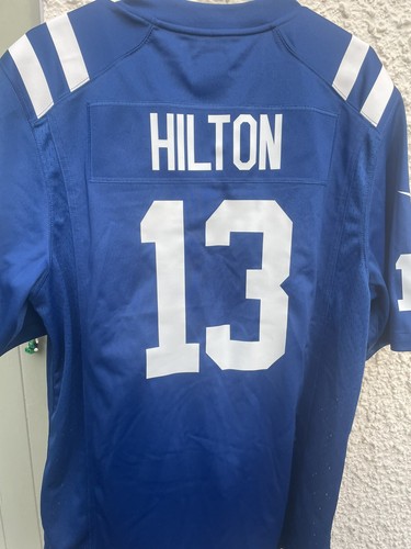 NFL Nike Indianapolis Colts Home Jersey M Hilton 13 American Football Shirt USA - Picture 7 of 10