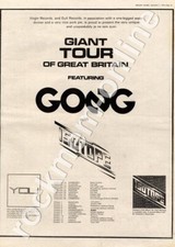 Gong You Isotope Portsmouth Polytechnic MM4 LP/Tour Advert 1974