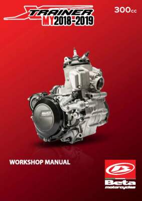 Beta Engine Service Workshop Manual Book 2018 & 2019 XTRAINER 2T 300 cc