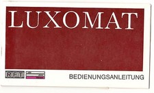 Bedienungsanleitung RFT Luxomat Fernsehgerät TV Fernseher DDR 1975 !