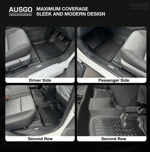AUSGO Floor Mats Boot Liner Set for Mitsubishi Outlander Petrol 7 Seats 2021+ - Picture 6 of 15