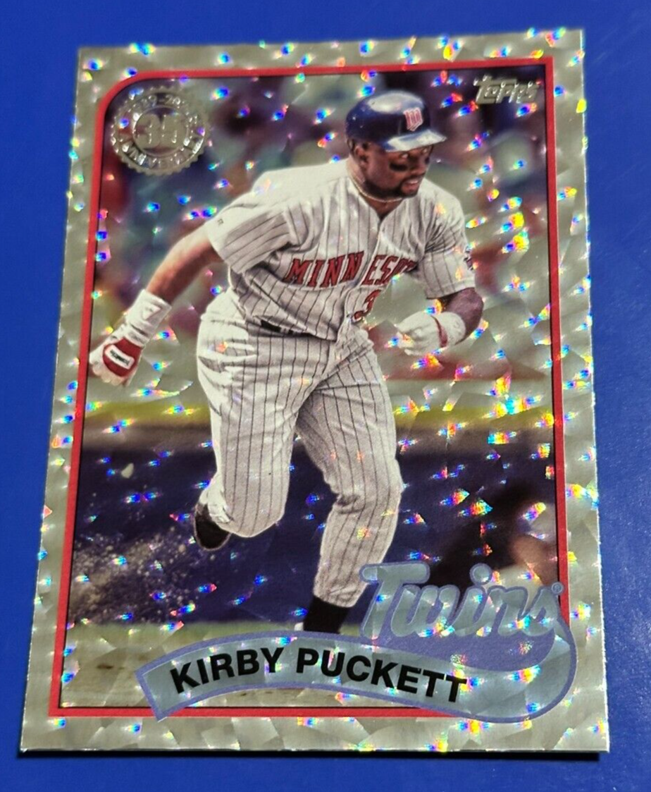 2024 Topps Series 2 Kirby Puckett Mega Silver Crackle #89B2-26