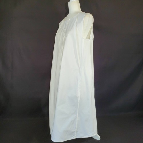 NEW! Lucy Wild White Shift Dress Sleeveless Frock 100% Cotton Designer M - Picture 3 of 7