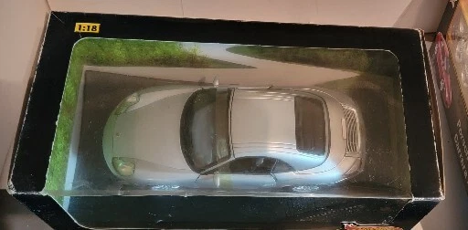 Hot Wheels Porsche 911 1:18 SILVER Mattel 1/18 100% - Image 2 of 4