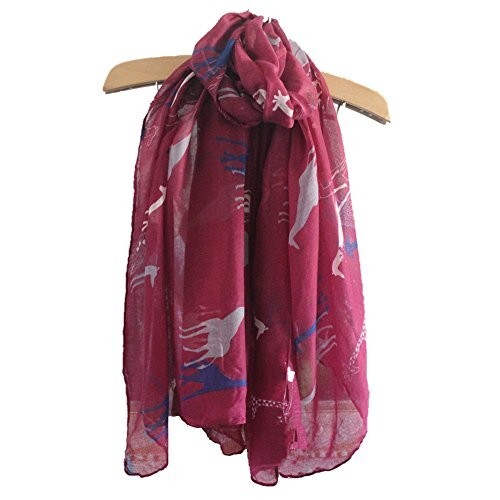 P & R Women's Print Giraffe Scarves Shawl Large Size 43445