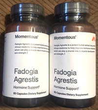 Lot 2 Momentous Fadogia Agrestis Hormone Support 60 Ct Each Exp 10/26 Ship Free