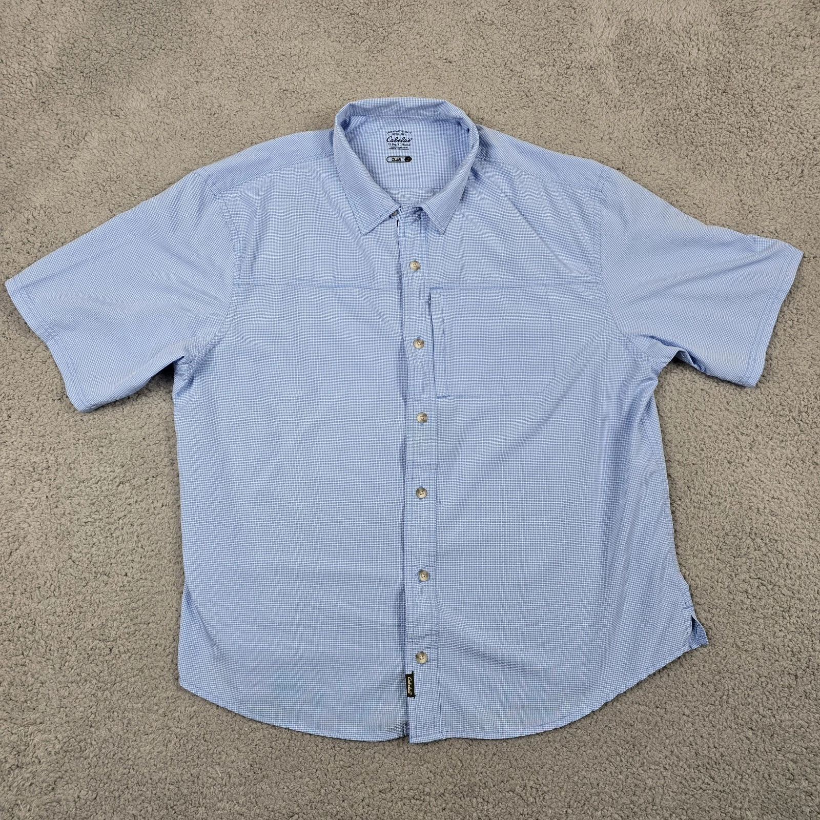 Cabelas Performance Shirt Mens XL Wicking Quick Dry Fishing Outdoors Hiking