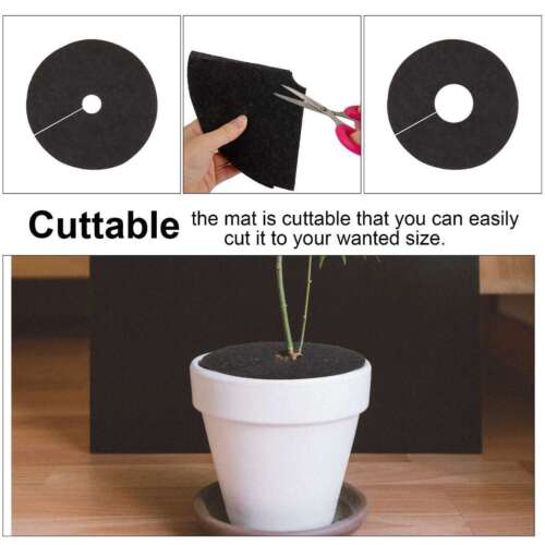 12Pc 15-32cm Mulch Ring Tree Protector Mats Disc Shrub Tree Guard Weeding Pads - Picture 8 of 15