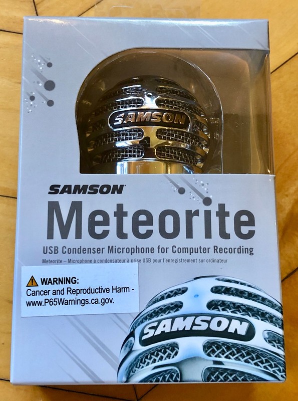 NEW- FACTORY SEALED Samson Meteorite USB Condenser Microphone, Chrome