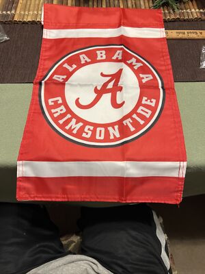 12x18 Alabama Crimson Tide 2 Sided Double Sided Garden Flag Wall Banner USA SHIP