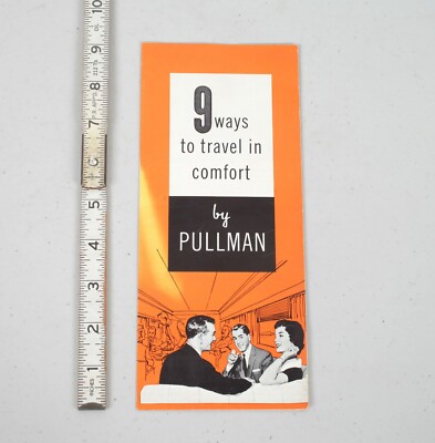 Vintage 1964 9 Way to Travel in Comfort Brochure Pullman Railroad Train Travel