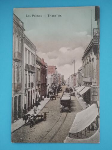 Las Palmas - Triana Street - Spain - Old Postcard  - 第 1/2 張圖片