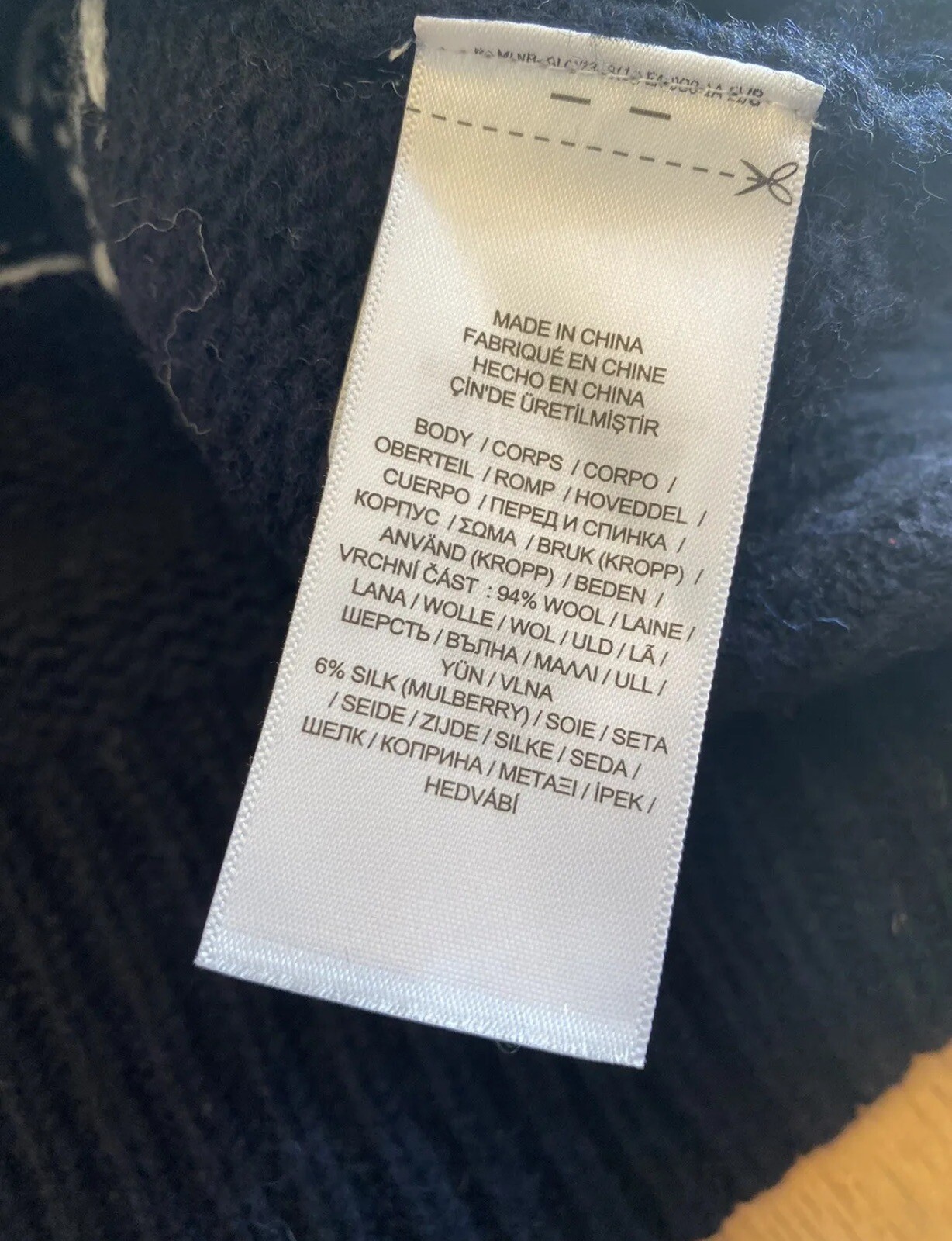 $398 Polo Ralph Lauren Country Weather Vane Wool Silk Sweater Navy Medium image 5