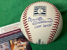 MARTY BRENNAMAN Signed Inscribed Hall of Fame Baseball Cincinnati Reds JSA COA