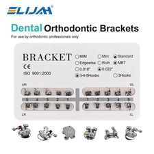 Dental Orthodontic Brackets Brace Mini Standard Edgewise Roth MBT 018 022 3-4-5