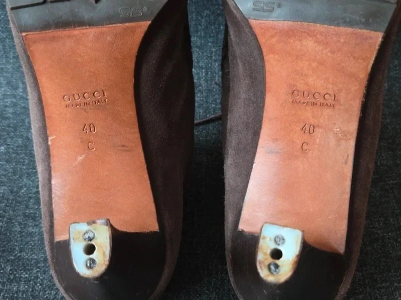 Gucci Vintage Bottines Marron 40 C – Ankle Boots à Talons - Photo 1/4