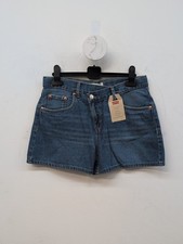 Levi's Mini Mom A Line High Rise Denim Shorts Big Girl's 16 Dark Stonewash