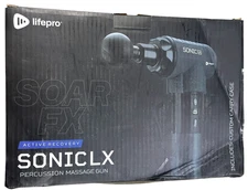 Sonic LX Professional Personal Massager Percussion Massage Gun, 8 Attachments