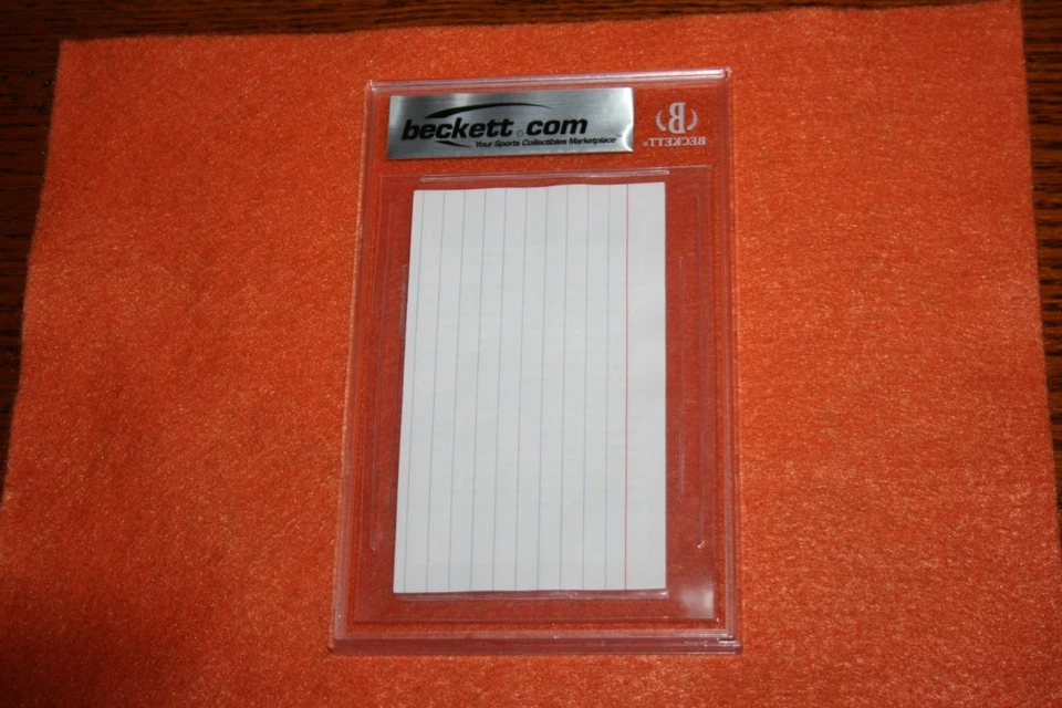 Peines Earle Legend 1927 de los Yankees de Nueva York firmados encapsulados Beckett casi como nuevos Foto 3 de 4
