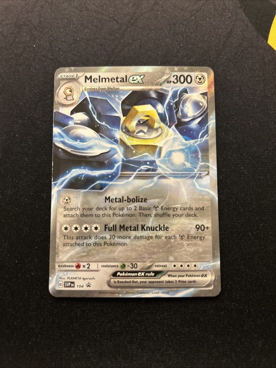 Melmetal ex 104 MINT -Ultra Rare Pokmon Card- Black Star Promo (3s)