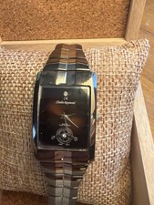 Charles Raymond Men's Quartz Watch Stainless Steel, Water Resistant, Brown Dial