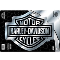 XL Chrom Harley Davidson HD Bar Logo Emblem Aufkleber Decal Sticker 29Cm X 36Cm