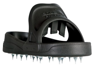 MIDWEST RAKE Shoe-In Spiked Style Shoes for Resinous Coatings, XL 46173