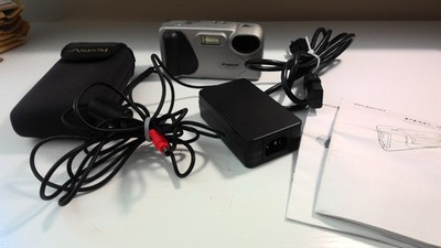 Polaroid PDC300 Digital Camera Carry Case + AC Adapter Rare 1969 Free Ship  NEW