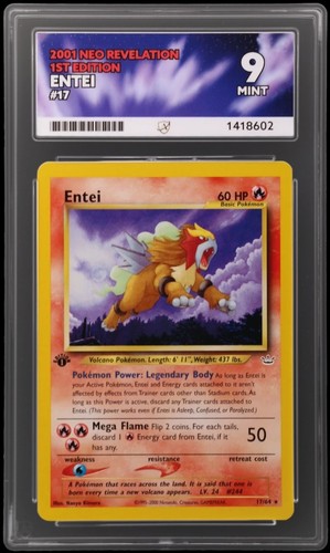 Entei (1st Edition) graded ACE 9 for sale on eBay