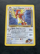 Pokémon Vintage Non Holo Rare Koga's Pidgeotto Gym Challenge 27/132 LP