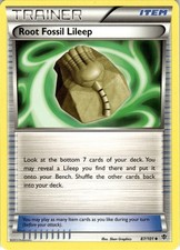 Pokemon Root Fossil Lileep Plasma Blast 87/101 Moderately Played