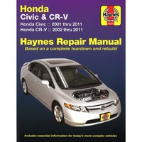 Honda Civic & CR-V (2001-2011) Repair Manual Haynes