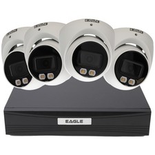 5MP 8 Kanal DVR & 4 X Komplett Farbigem Blick Turret Kameras Mit Mic CCTV Set